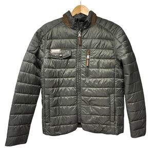 Greenlander Men’s Dk Olive Green Puffer Jacket Size Small Lightweight Packable